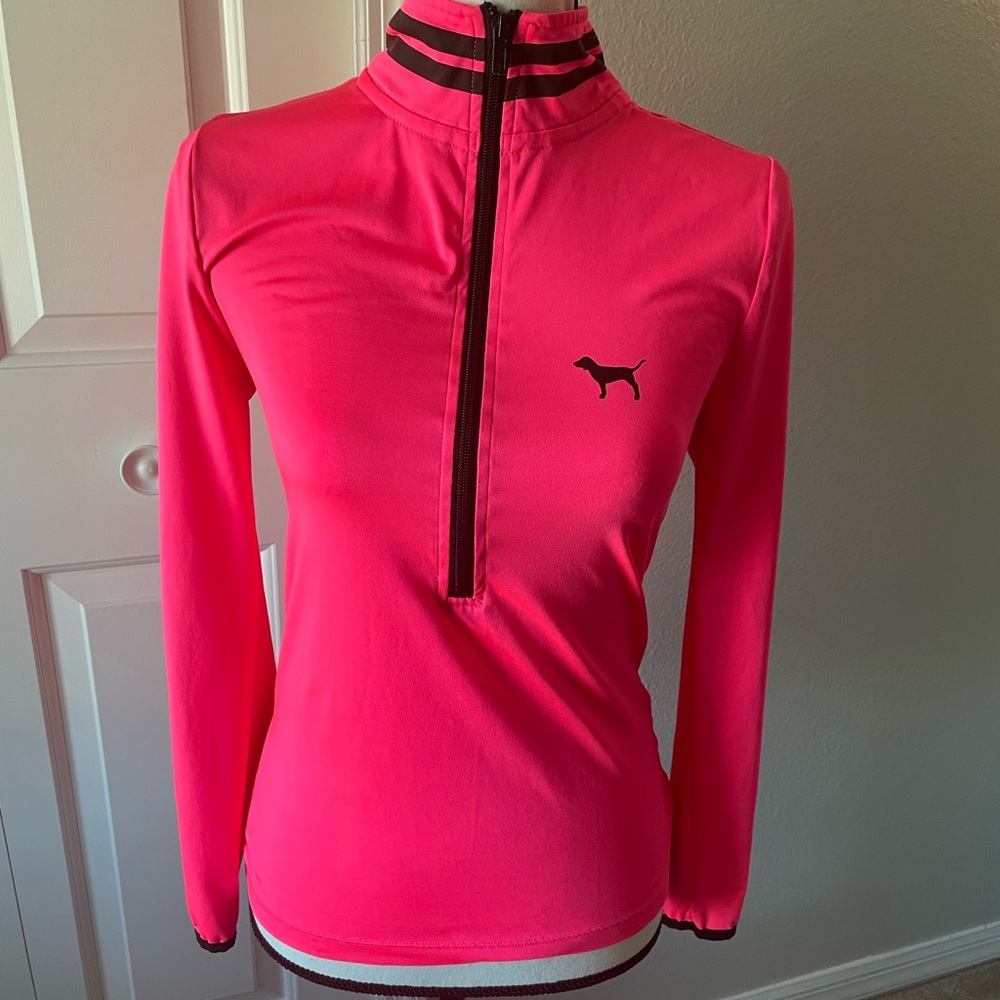 Victoria's Secret Neon Pink Zip-Up Sweatshirt